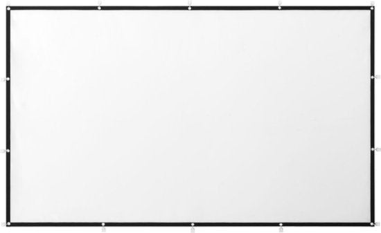 Insignia™ - 100" Home Theater Portable Folding Projector Screen - White