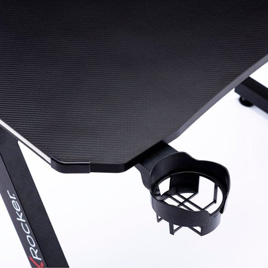 X Rocker - Cobra Gaming Desk with RGB Lighting - Black